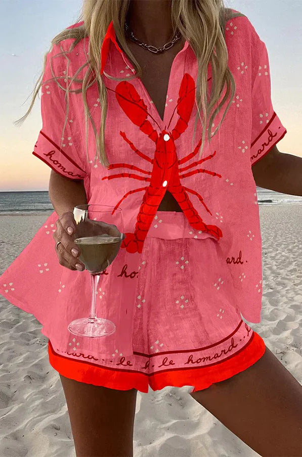 5XL / Set rose homard