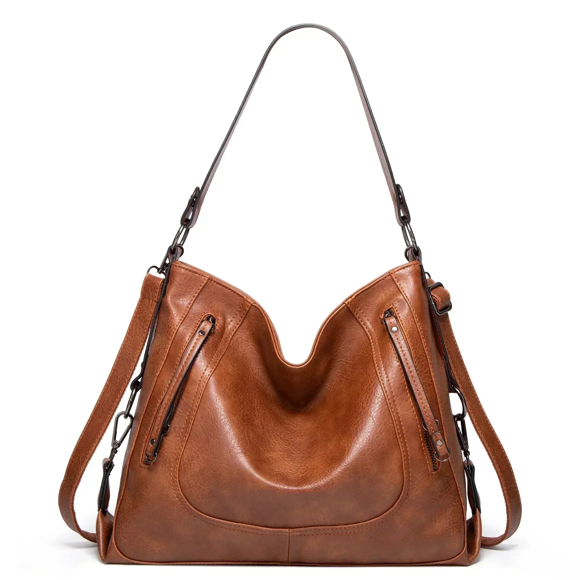 Marron / 35 cm de longueur x 13 cm de largeur x 30 cm de hauteur.