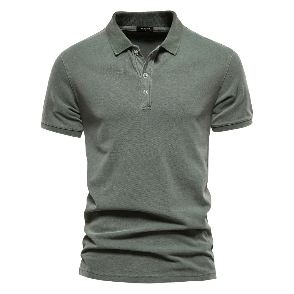 Beeckhoven™ | Polo minimaliste en coton haut de gamme