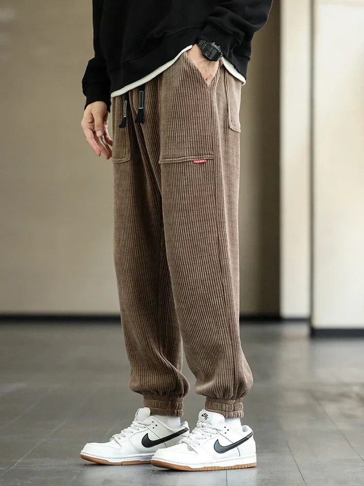 Lucien™ | Pantalon de Jogging en Velours Côtelé