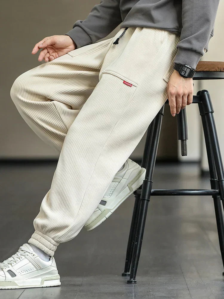Lucien™ | Pantalon de Jogging en Velours Côtelé