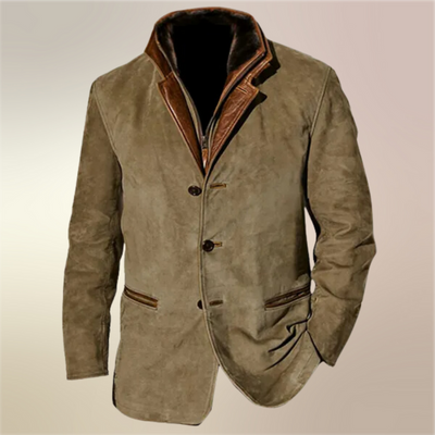 Sylvester™ | Veste d'inspiration vintage avec détails en cuir