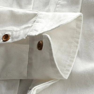 Sazuki™ | Chemise Japonaise 100% Lin à l’Élégance Intemporelle