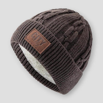 Bonnet Carmel™ | Élégance intemporelle en laine douce, couleur caramel