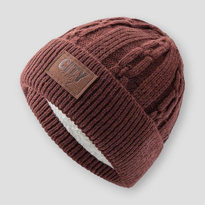 Bonnet Carmel™ | Élégance intemporelle en laine douce, couleur caramel