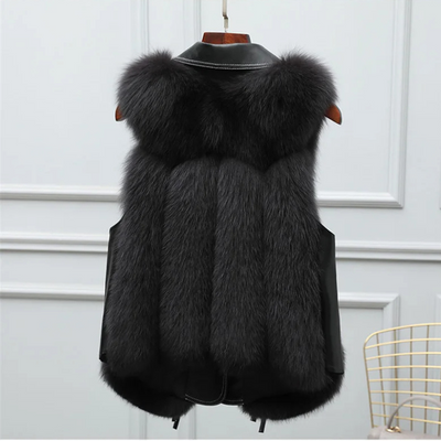 Aurélie™ | Gilet en Fausse Fourrure de Luxe avec Détails Modernes