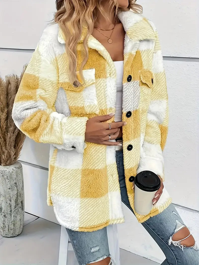 Bella™ | Manteau Élégant à Carreaux
