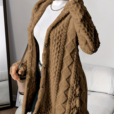 Elena™ | Veste à Capuche en Fausse Fourrure avec Détails de Luxe