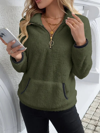 Pull Nuage™ | Cosy Demi-Zip Blanc