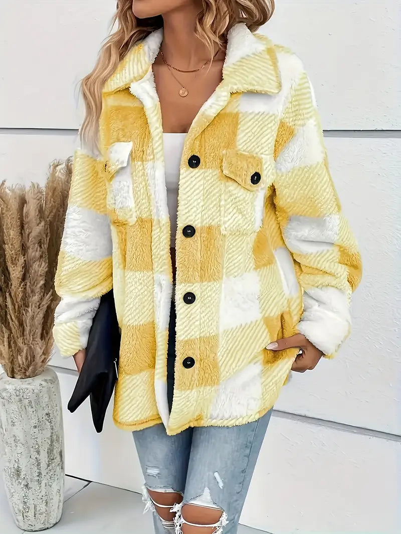 Bella™ | Manteau Élégant à Carreaux