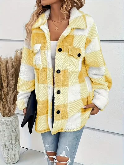Bella™ | Manteau Élégant à Carreaux