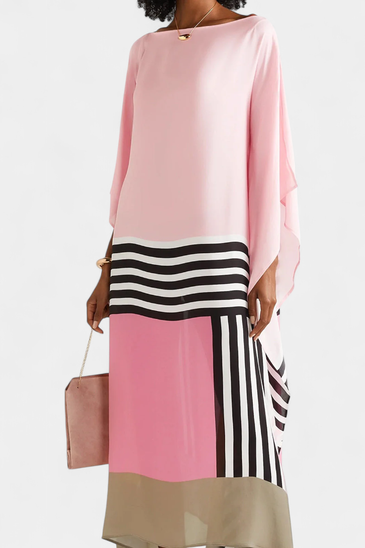 Elenora™ | Caftan Luxe à Imprimé Géométrique