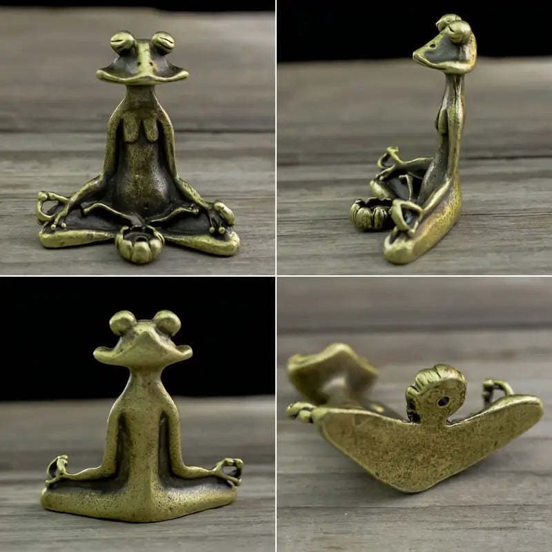 Sébastien™ | Figurine Méditative en Laiton Massif