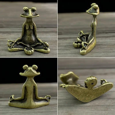 Sébastien™ | Figurine Méditative en Laiton Massif