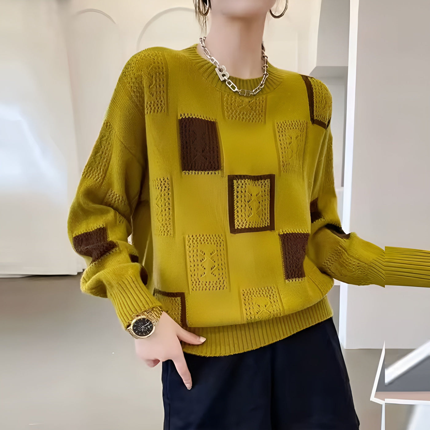 Romy™ | Pull Flatteur en Cachemire, Élégance Intemporelle