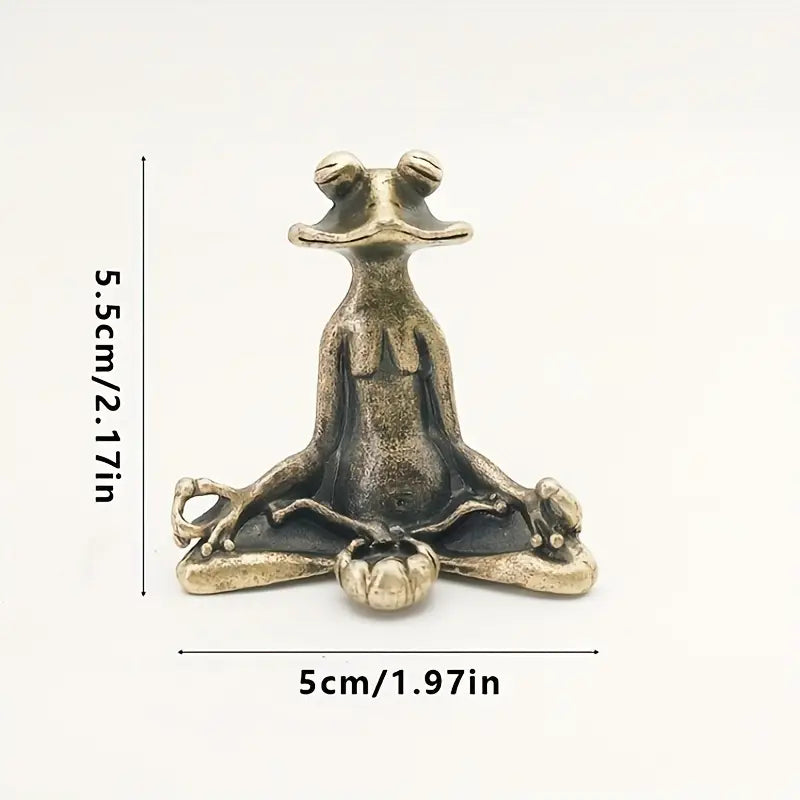 Sébastien™ | Figurine Méditative en Laiton Massif