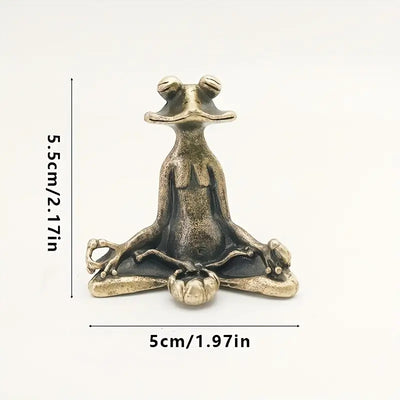 Sébastien™ | Figurine Méditative en Laiton Massif