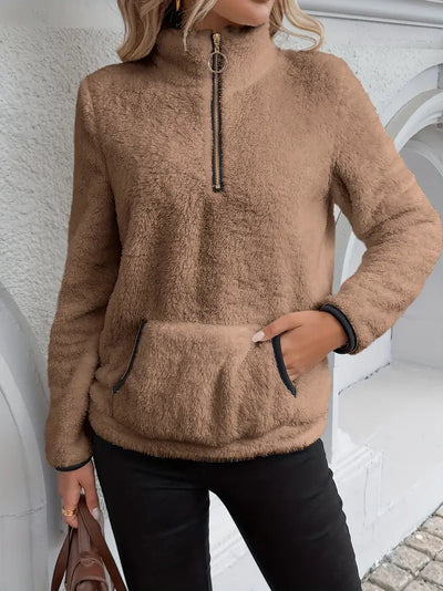 Pull Nuage™ | Cosy Demi-Zip Blanc