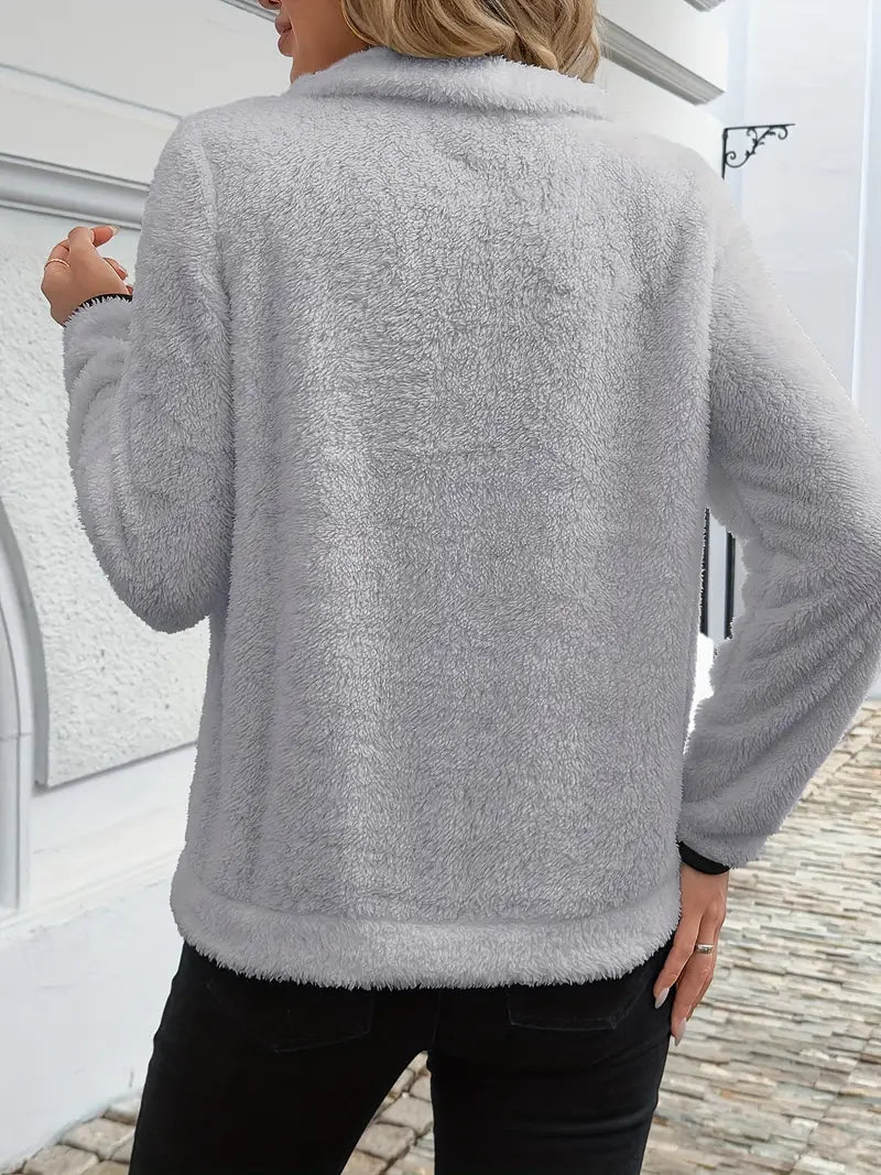 Pull Nuage™ | Cosy Demi-Zip Blanc