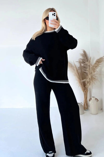 Nina™ | Ensemble Tricot Élégant en Couleur Sophistiquée