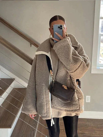 Sabine™ | Manteau Oversize en Laine Haut de Gamme
