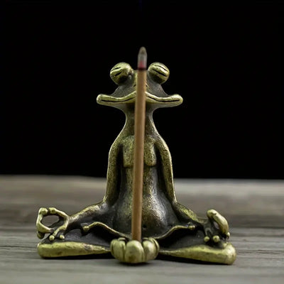 Sébastien™ | Figurine Méditative en Laiton Massif