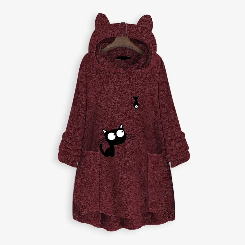 Pull Nuage™ | Bordeaux – Chat