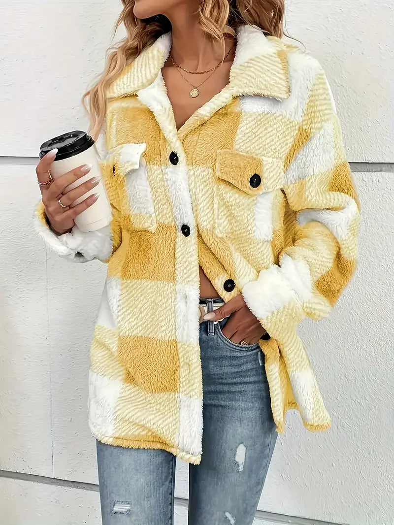 Bella™ | Manteau Élégant à Carreaux