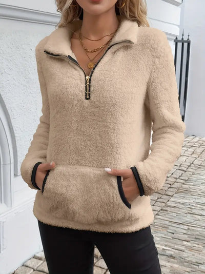 Pull Nuage™ | Cosy Demi-Zip Blanc