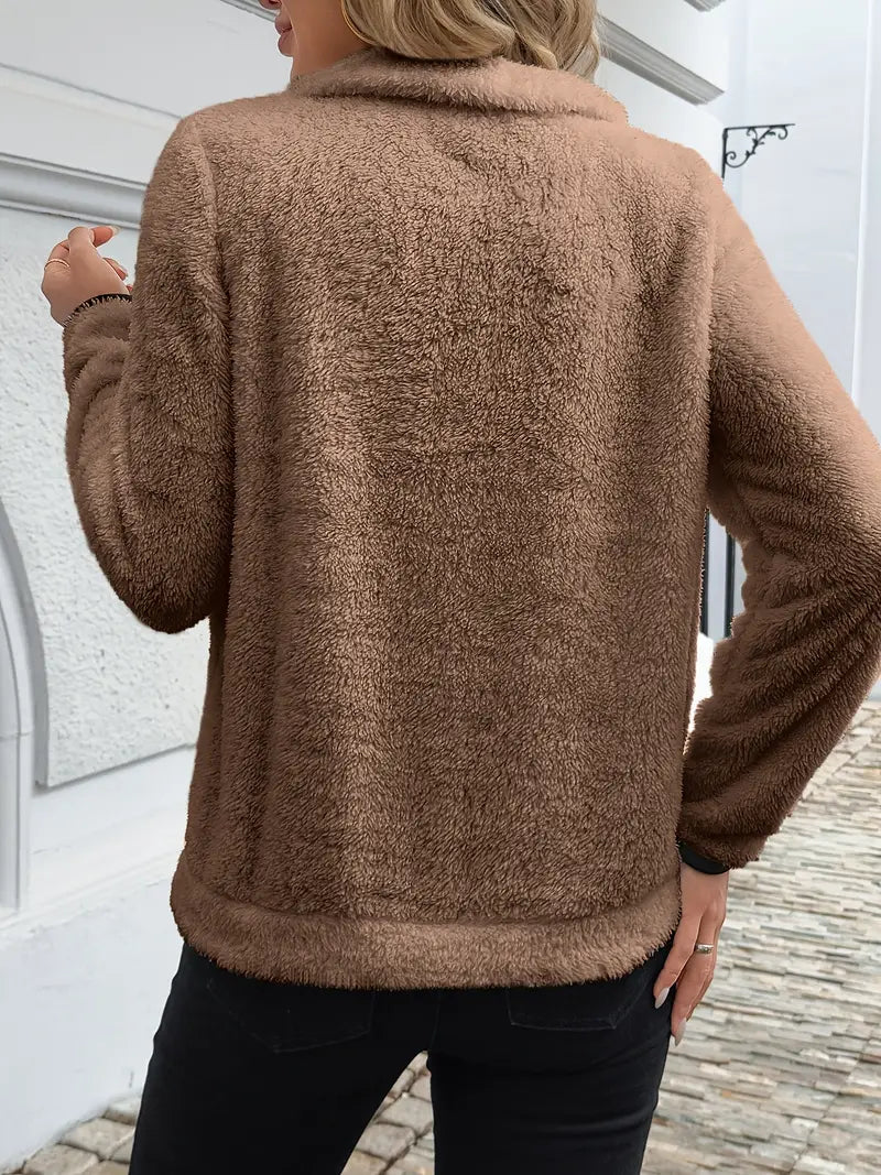 Pull Nuage™ | Cosy Demi-Zip Blanc