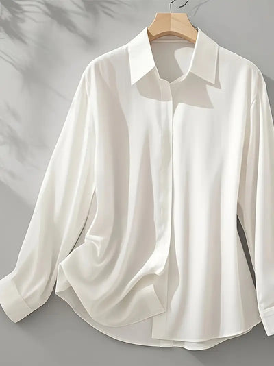 Amiliana™ | Chemise Tailleur Luxe à Boutons Cachés