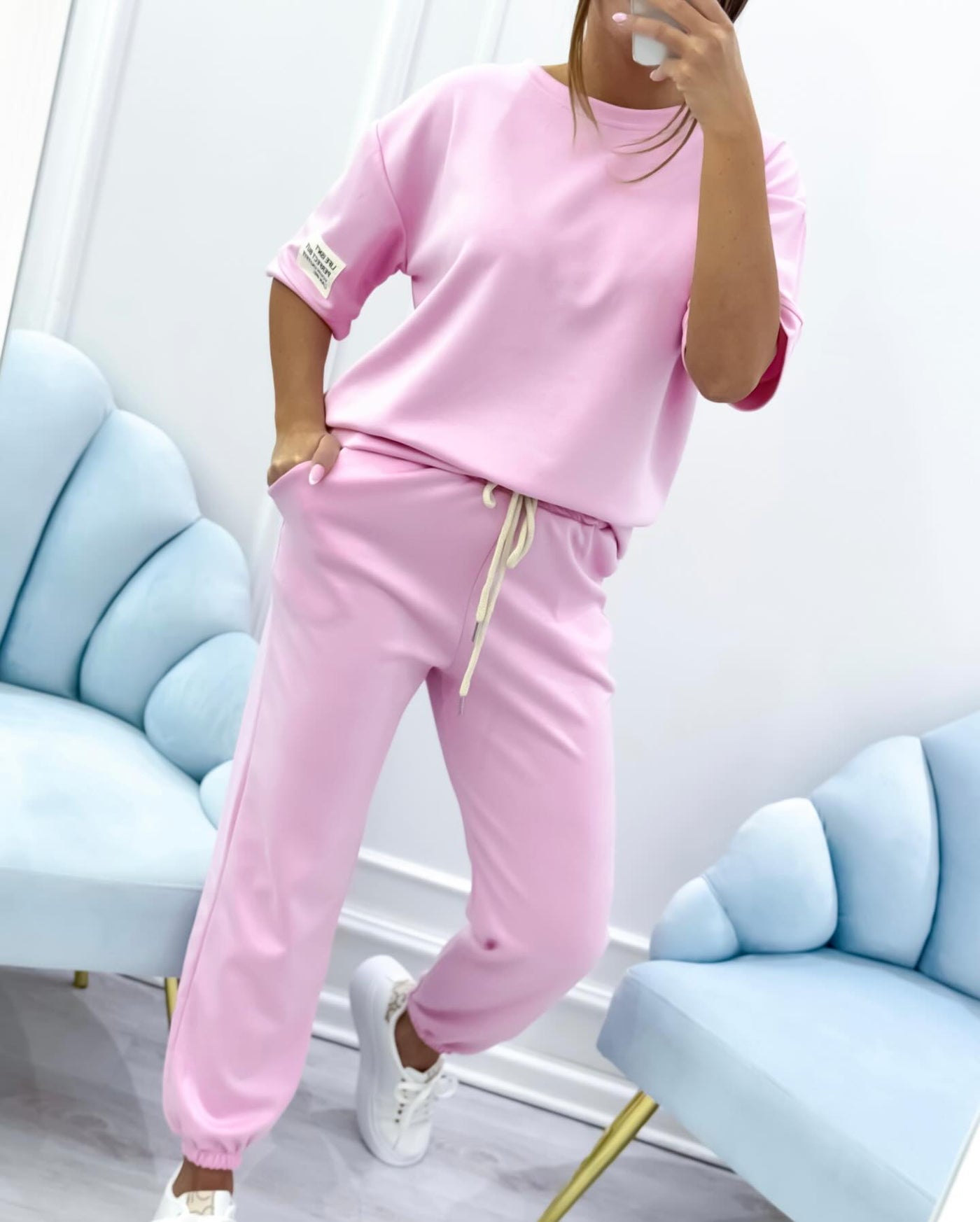 Nalaya™ | Ensemble Deux Pièces Luxe en Douces Teintes Pastel