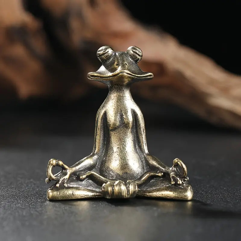 Sébastien™ | Figurine Méditative en Laiton Massif