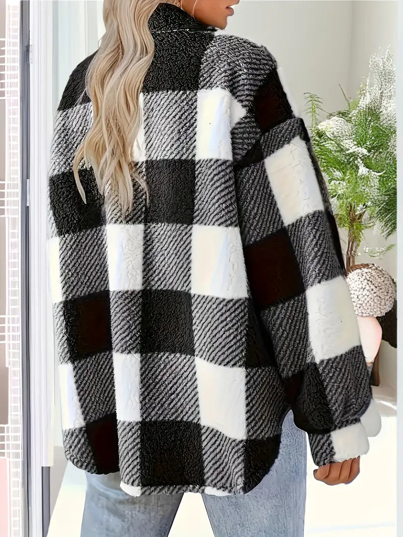 Bella™ | Manteau Élégant à Carreaux