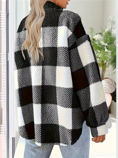 Bella™ | Manteau Élégant à Carreaux