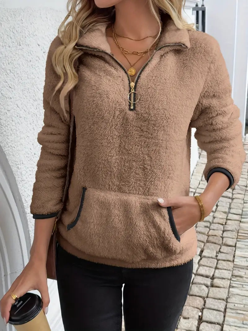 Pull Nuage™ | Cosy Demi-Zip Blanc