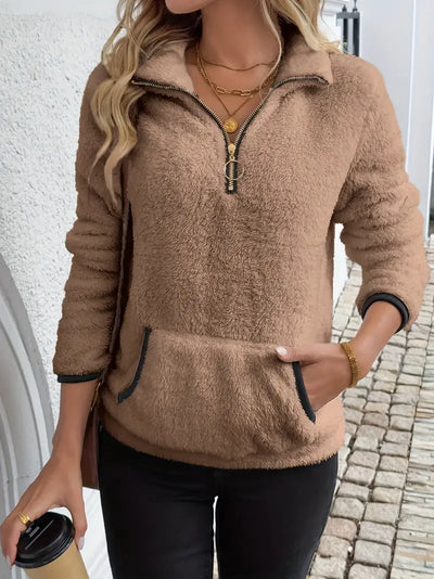 Pull Nuage™ | Cosy Demi-Zip Blanc
