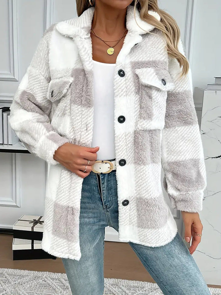 Bella™ | Manteau Élégant à Carreaux