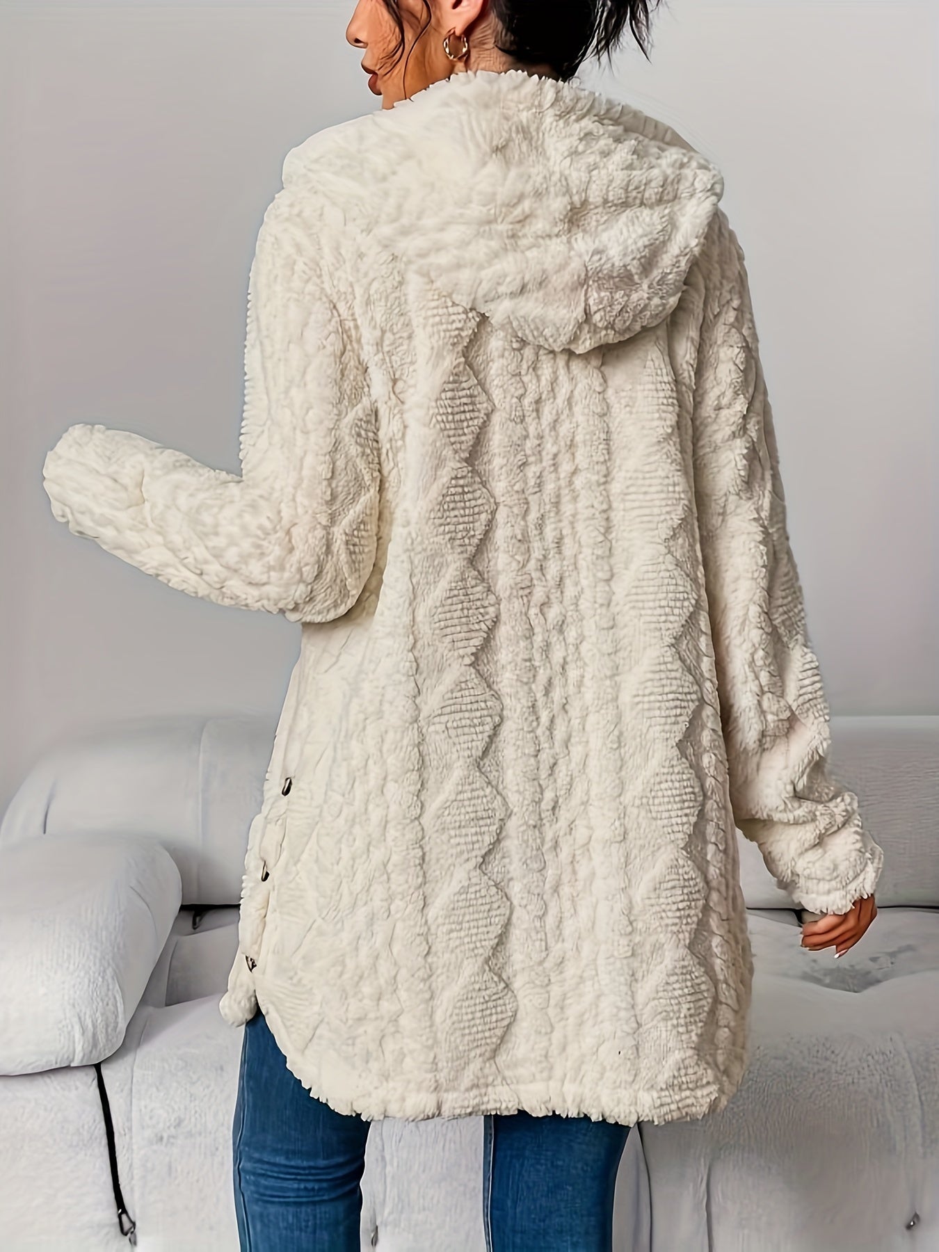 Elena™ | Veste à Capuche en Fausse Fourrure avec Détails de Luxe