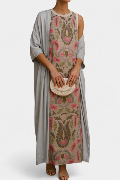Alice™ | Robe de Soirée Intemporelle avec Étole Élégante