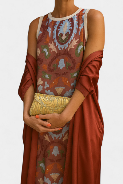 Alice™ | Robe de Soirée Intemporelle avec Étole Élégante