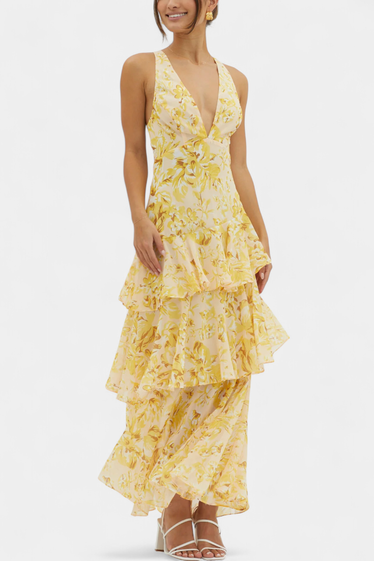 Domenica™ | Robe d’Été Romantique en Mousseline Aérienne