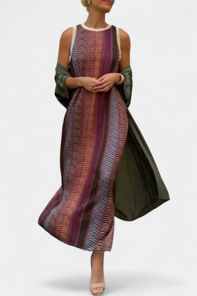 Alice™ | Robe de Soirée Intemporelle avec Étole Élégante