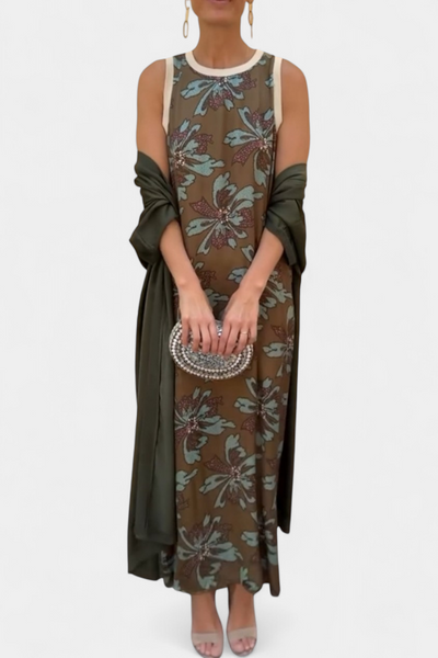 Alice™ | Robe de Soirée Intemporelle avec Étole Élégante