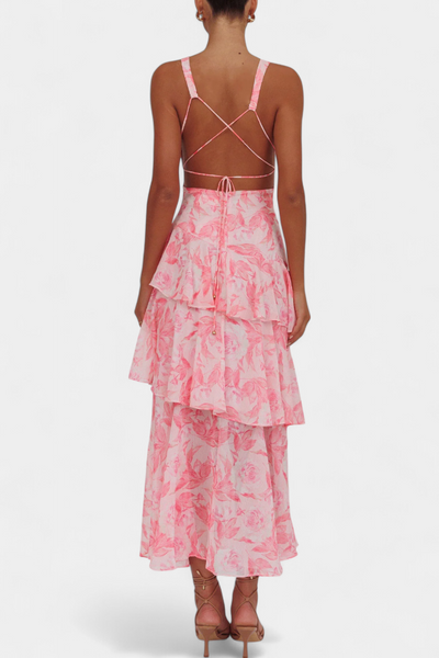 Domenica™ | Robe d’Été Romantique en Mousseline Aérienne