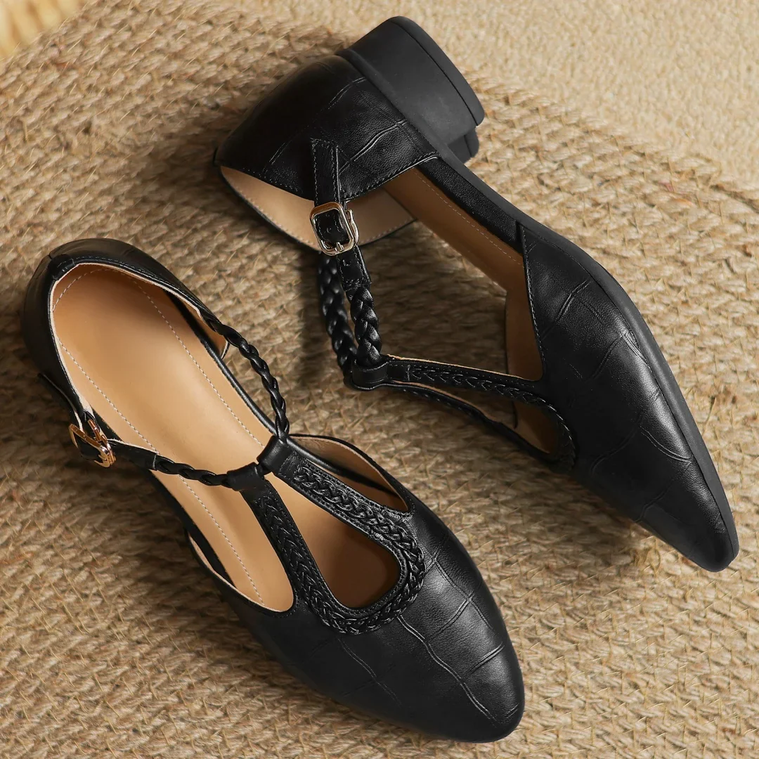 Chiara™ | Chaussures Orthopédiques en Cuir Mary Jane