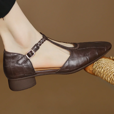 Chiara™ | Chaussures Orthopédiques en Cuir Mary Jane