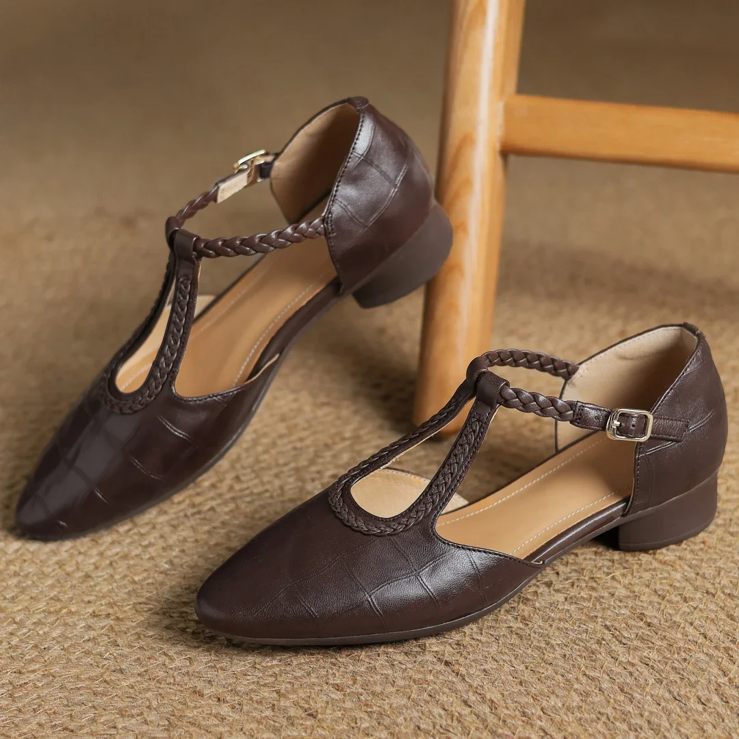Chiara™ | Chaussures Orthopédiques en Cuir Mary Jane