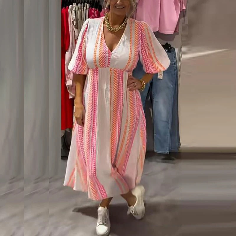 Clémence™ | Robe d’été intemporelle avec dos ouvert et détails élégants