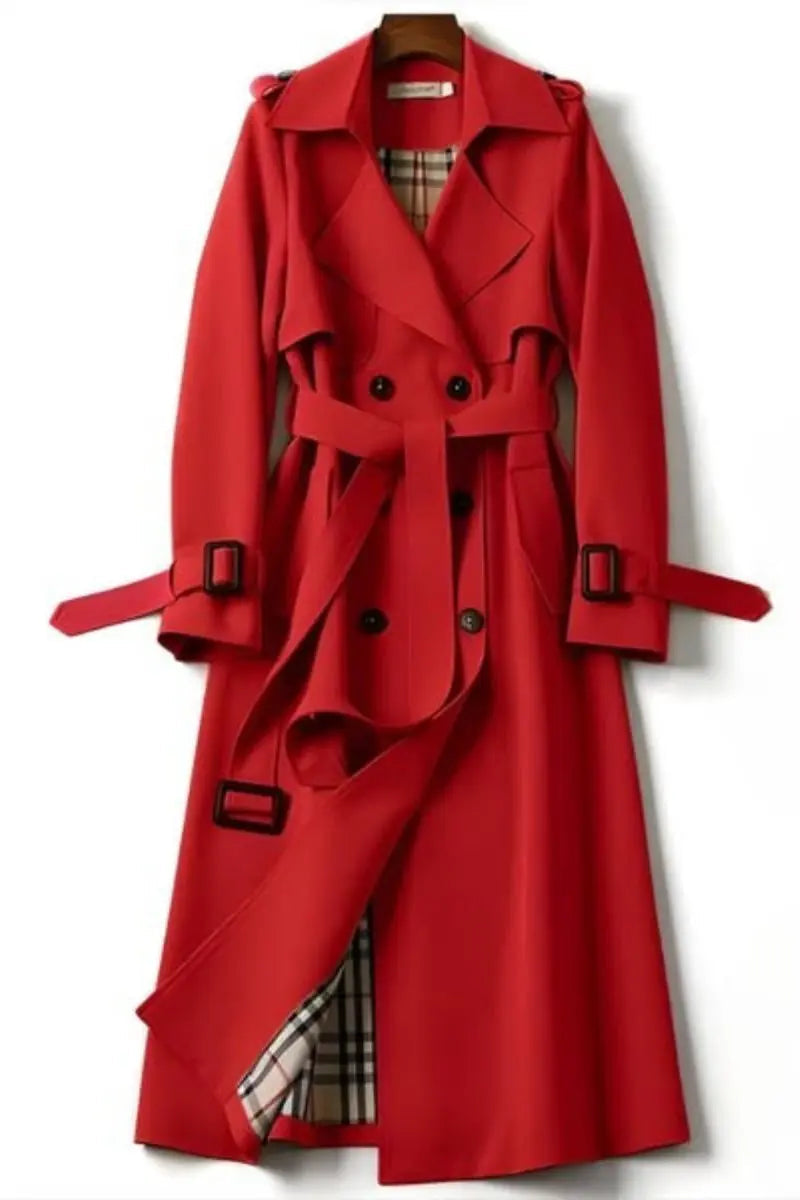 Vespera™ | Trench Élégant à Taille Ceinturée